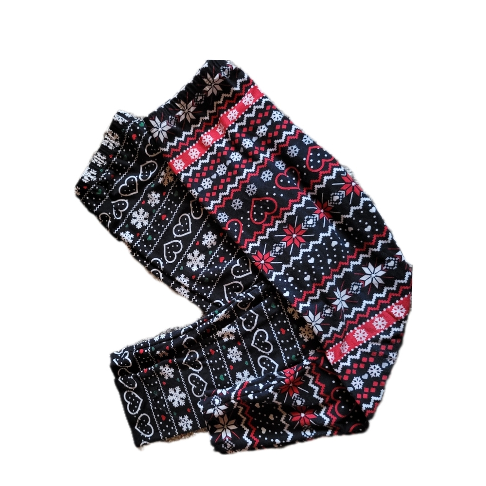 Girl's Holiday Legging Bundle, Christmas Leggings, Size 7/8 (S/M)